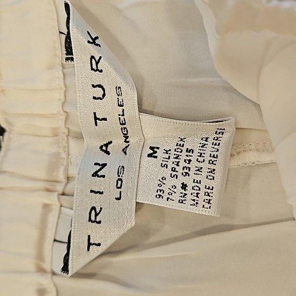 💕TRINA TURK💕 Tap Silk Blend Pajama Shorts Medium M NWT - Picture 4 of 7
